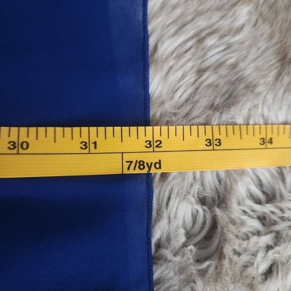 Sweet Storm Half Sleeve Keyhole Back Knee Length Dress Cobalt Blue Size Medium - Picture 11 of 11